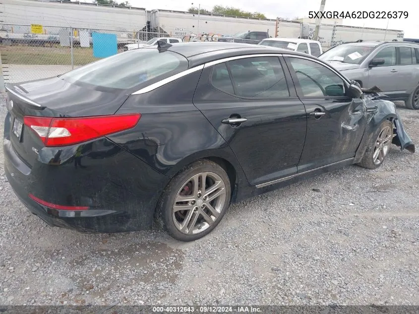 2013 Kia Optima Sx VIN: 5XXGR4A62DG226379 Lot: 40312643