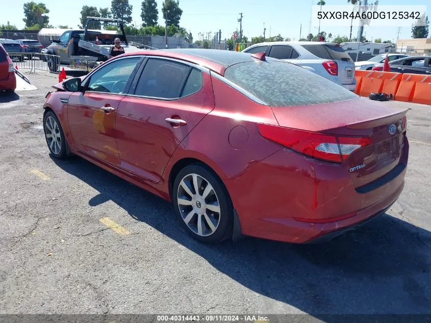 2013 Kia Optima Sx VIN: 5XXGR4A60DG125342 Lot: 40314443