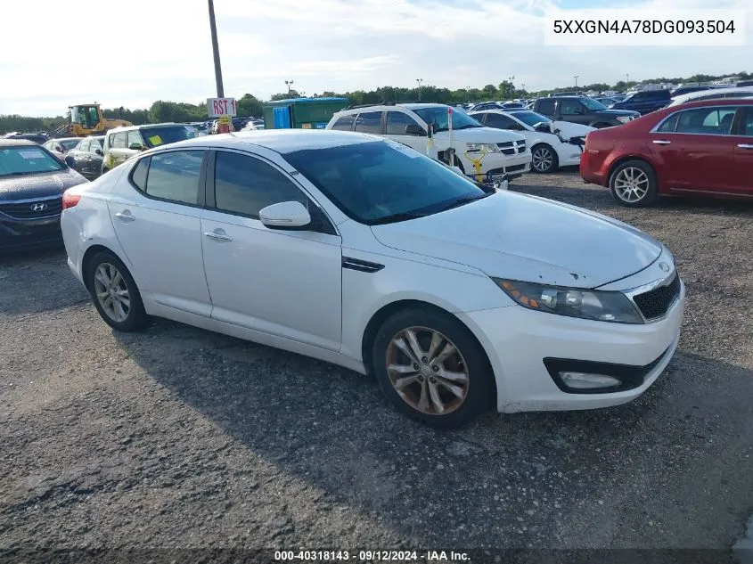 2013 Kia Optima Ex VIN: 5XXGN4A78DG093504 Lot: 40318143