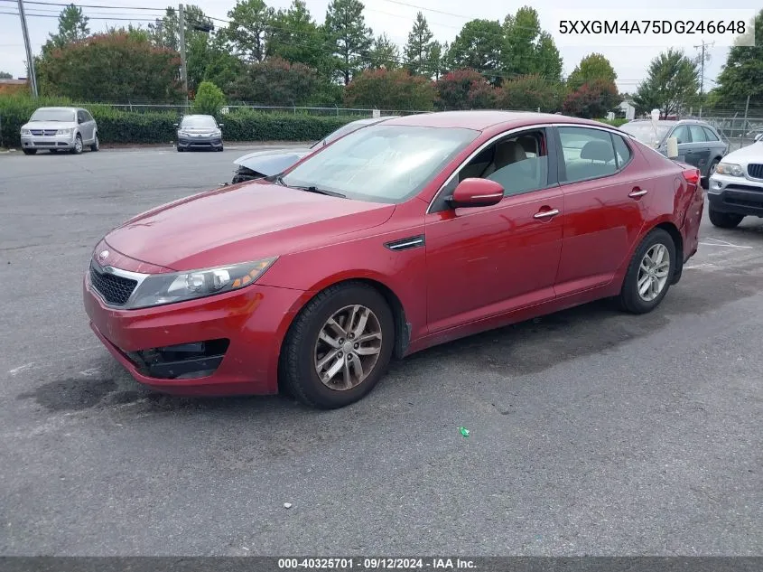 5XXGM4A75DG246648 2013 Kia Optima Lx