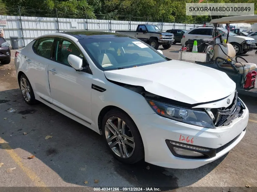 2013 Kia Optima Sx VIN: 5XXGR4A68DG100849 Lot: 40341266