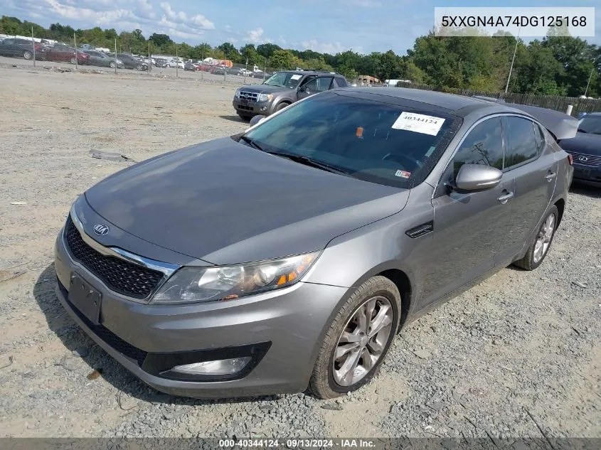 2013 Kia Optima Ex VIN: 5XXGN4A74DG125168 Lot: 40344124