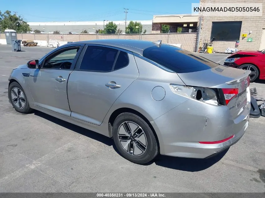 2013 Kia Optima Hybrid Lx VIN: KNAGM4AD4D5050546 Lot: 40350231