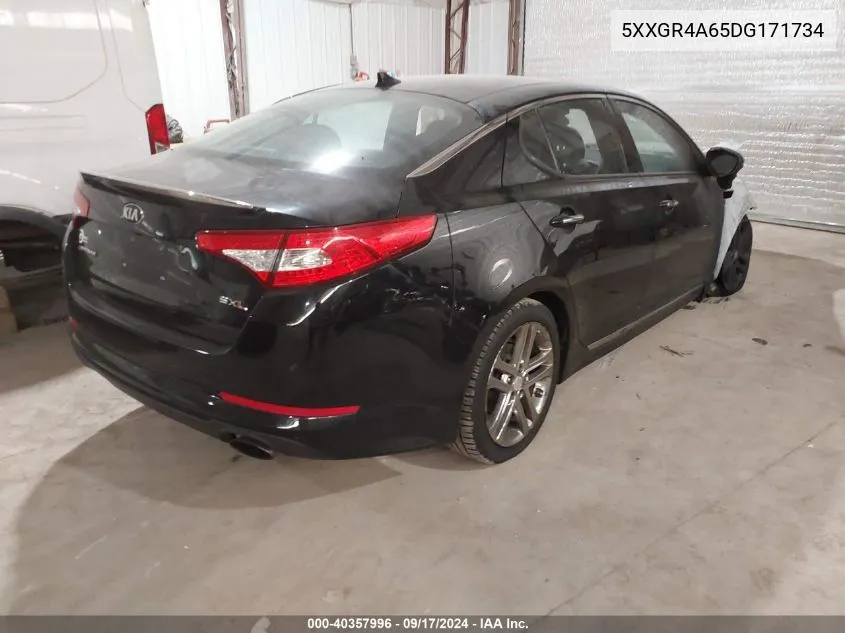 2013 Kia Optima Sx VIN: 5XXGR4A65DG171734 Lot: 40357996