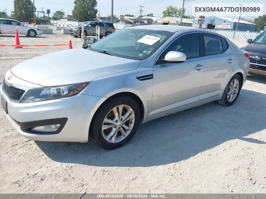 2013 Kia Optima Lx VIN: 5XXGM4A77DG180989 Lot: 40363520