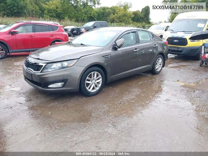 2013 Kia Optima Lx VIN: 5XXGM4A71DG187789 Lot: 40364123