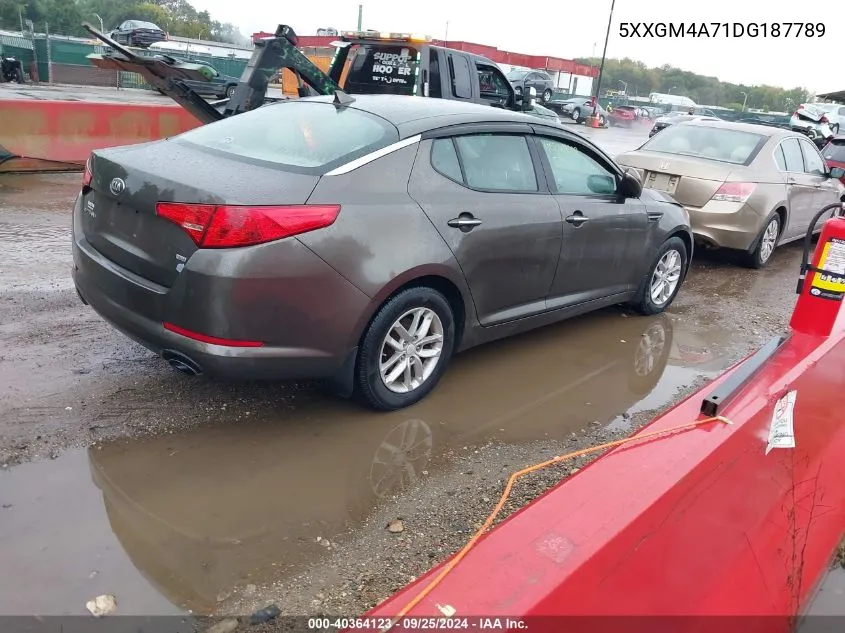 2013 Kia Optima Lx VIN: 5XXGM4A71DG187789 Lot: 40364123