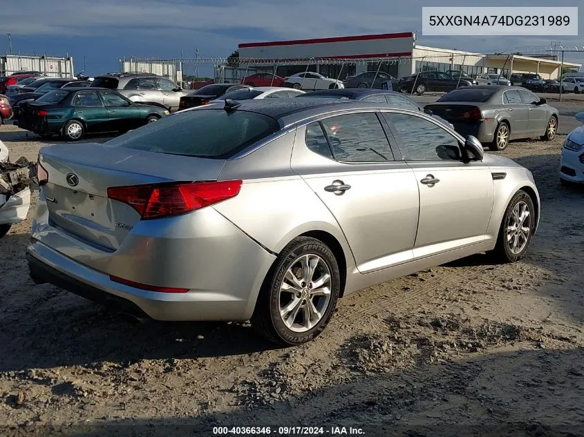 5XXGN4A74DG231989 2013 Kia Optima Ex