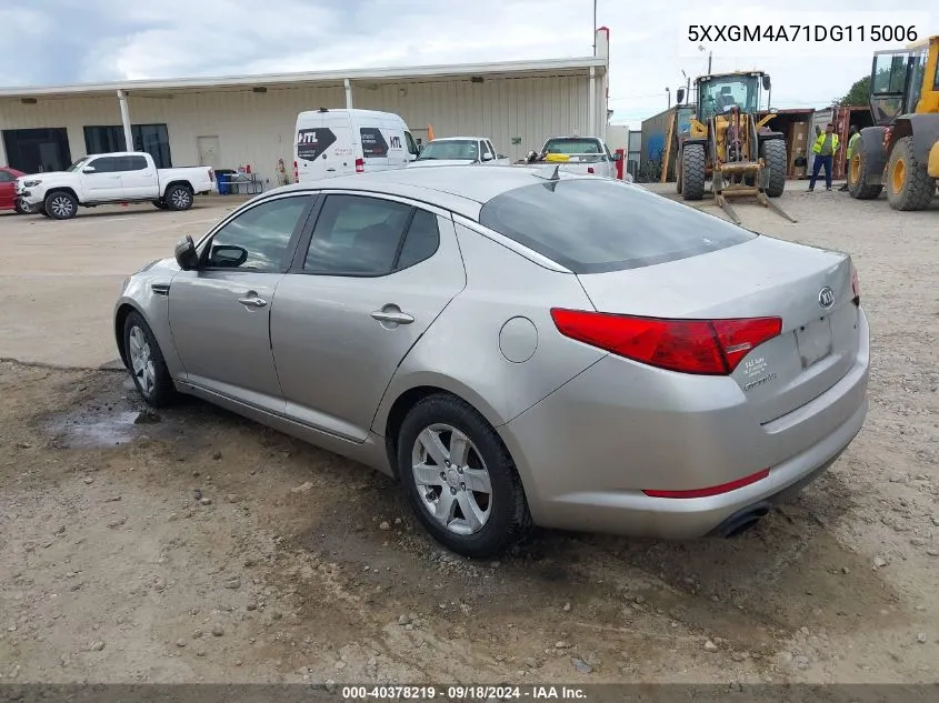 5XXGM4A71DG115006 2013 Kia Optima Lx