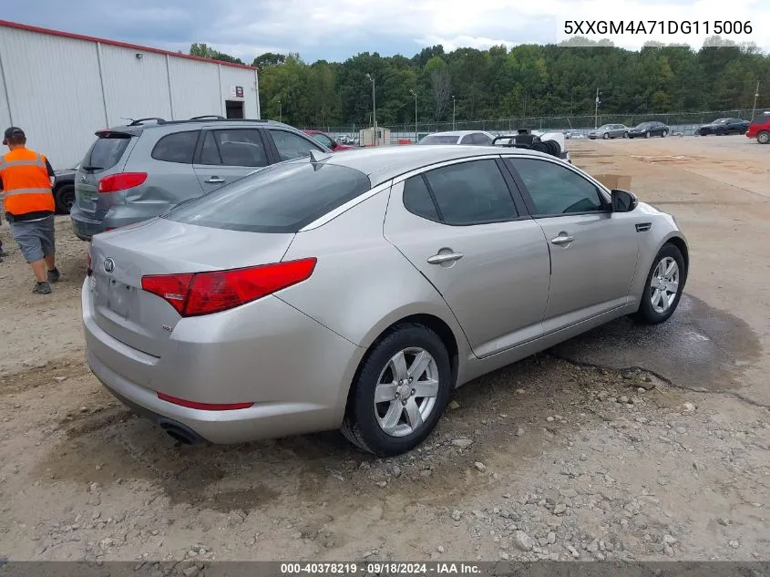 5XXGM4A71DG115006 2013 Kia Optima Lx