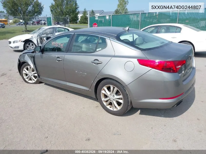 5XXGN4A74DG244807 2013 Kia Optima Ex