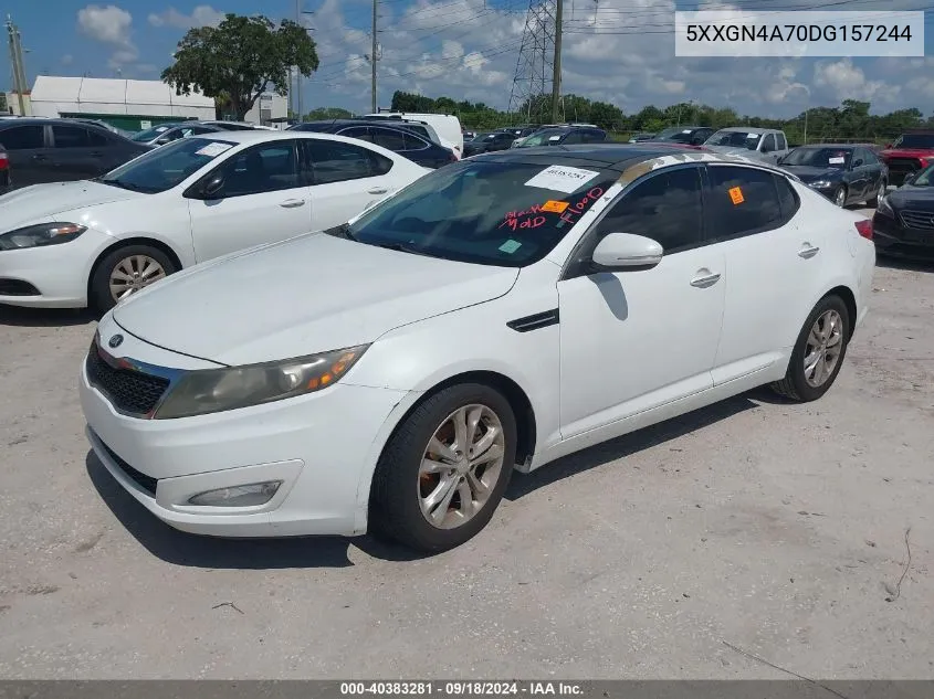 2013 Kia Optima Ex VIN: 5XXGN4A70DG157244 Lot: 40383281