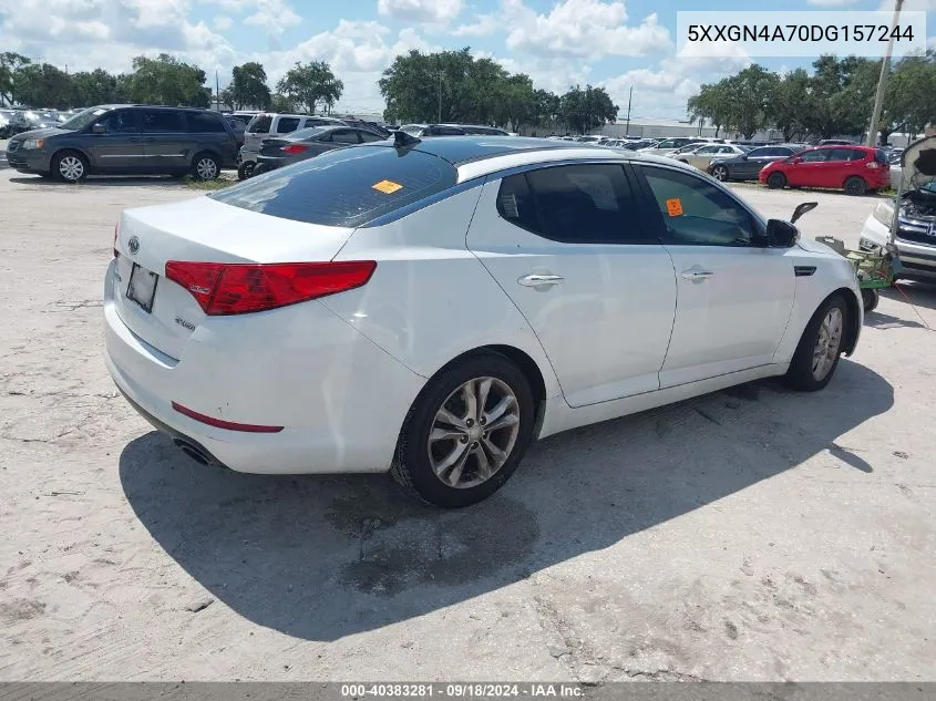 2013 Kia Optima Ex VIN: 5XXGN4A70DG157244 Lot: 40383281