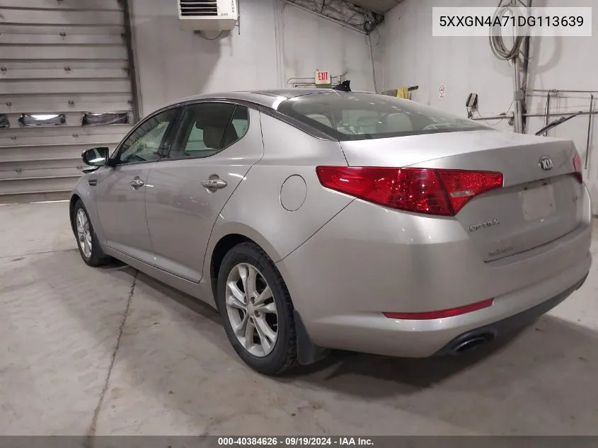 5XXGN4A71DG113639 2013 Kia Optima Ex