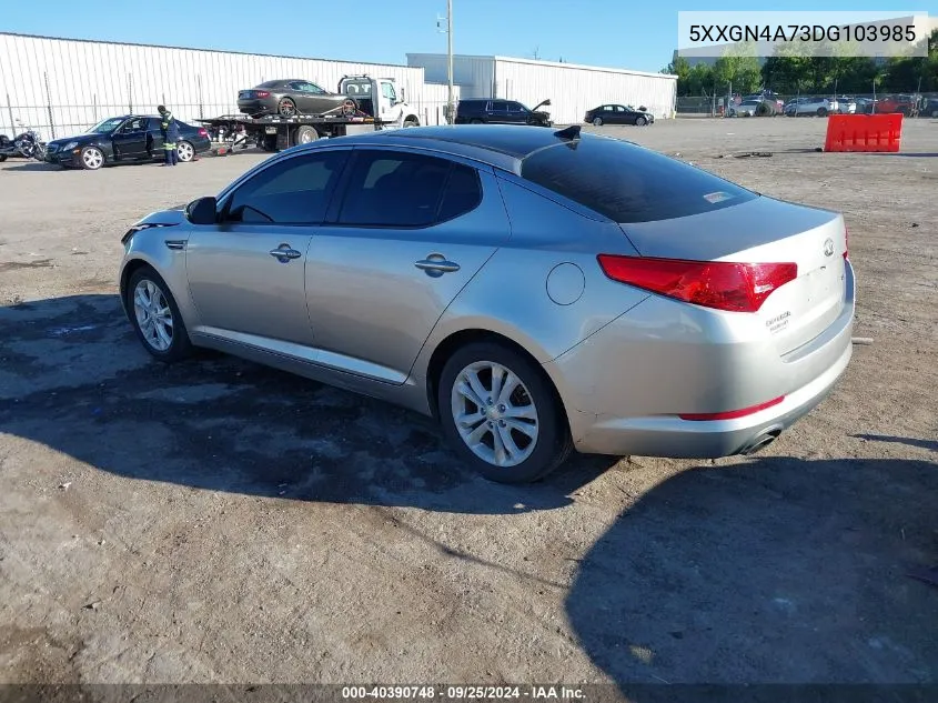 5XXGN4A73DG103985 2013 Kia Optima Ex