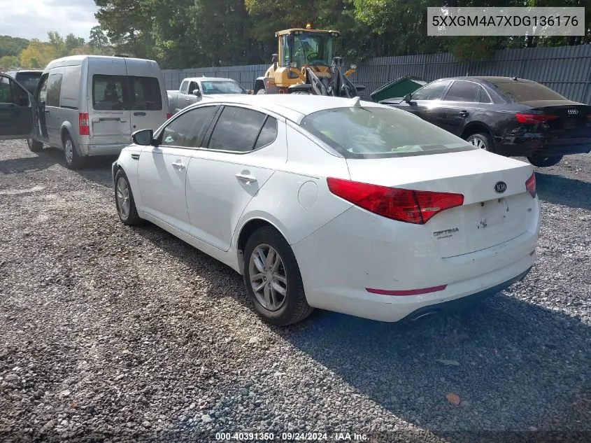 2013 Kia Optima Lx VIN: 5XXGM4A7XDG136176 Lot: 40391350