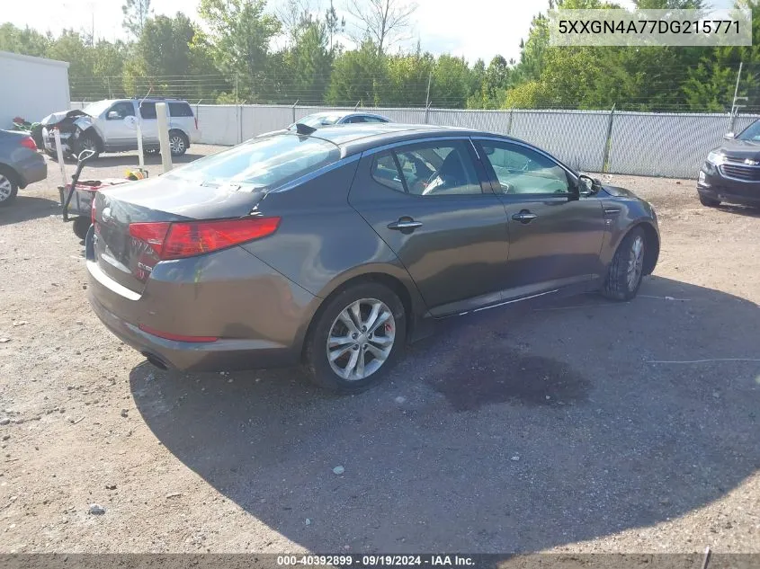 2013 Kia Optima Ex VIN: 5XXGN4A77DG215771 Lot: 40392899