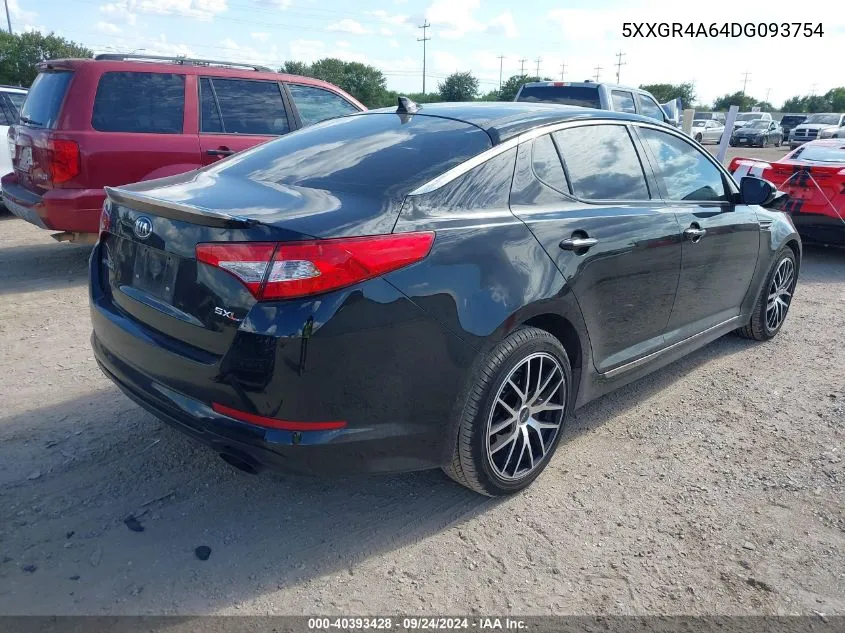 2013 Kia Optima Sx VIN: 5XXGR4A64DG093754 Lot: 40393428