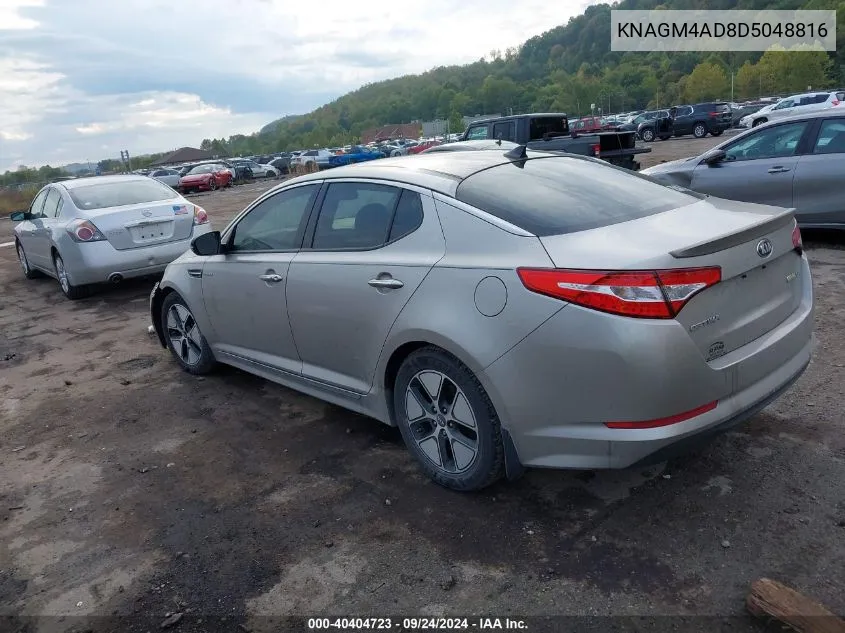 2013 Kia Optima Hybrid Ex VIN: KNAGM4AD8D5048816 Lot: 40404723