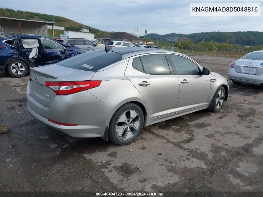 KNAGM4AD8D5048816 2013 Kia Optima Hybrid Ex