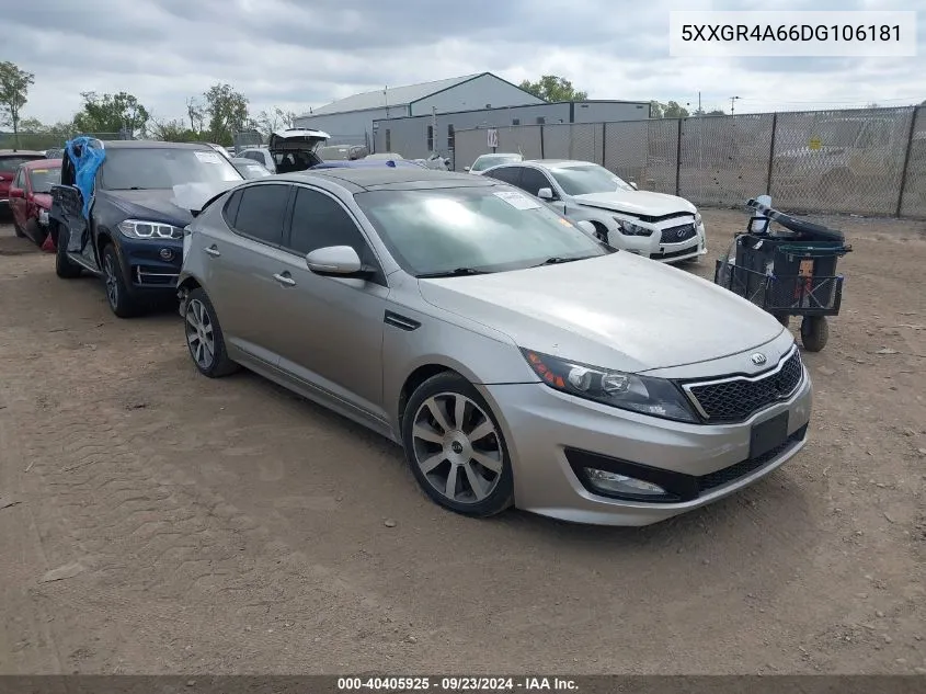 2013 Kia Optima Sx VIN: 5XXGR4A66DG106181 Lot: 40405925