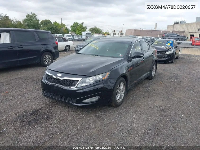 2013 Kia Optima Lx VIN: 5XXGM4A78DG220657 Lot: 40412570