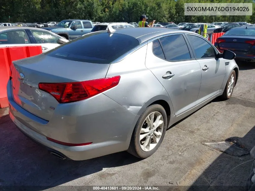 5XXGM4A76DG194026 2013 Kia Optima Lx