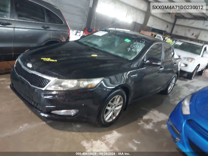 5XXGM4A71DG230012 2013 Kia Optima Lx