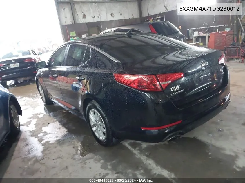 5XXGM4A71DG230012 2013 Kia Optima Lx