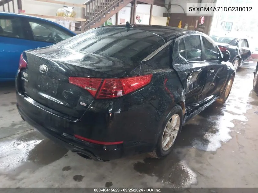 2013 Kia Optima Lx VIN: 5XXGM4A71DG230012 Lot: 40415629