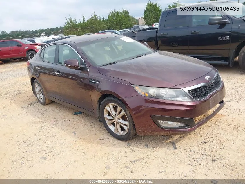 2013 Kia Optima Ex VIN: 5XXGN4A75DG106435 Lot: 40420886