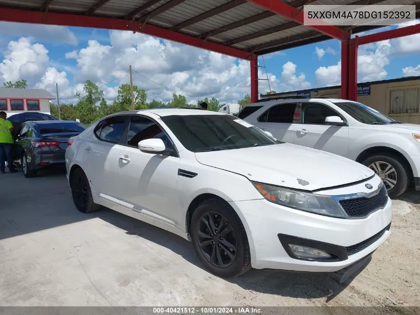 5XXGM4A78DG152392 2013 Kia Optima Lx