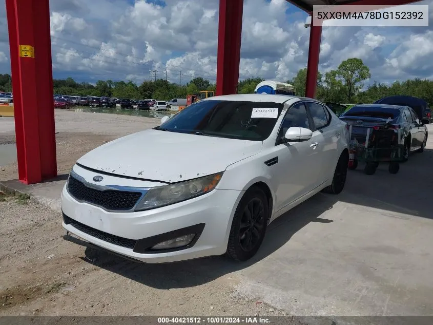 2013 Kia Optima Lx VIN: 5XXGM4A78DG152392 Lot: 40421512