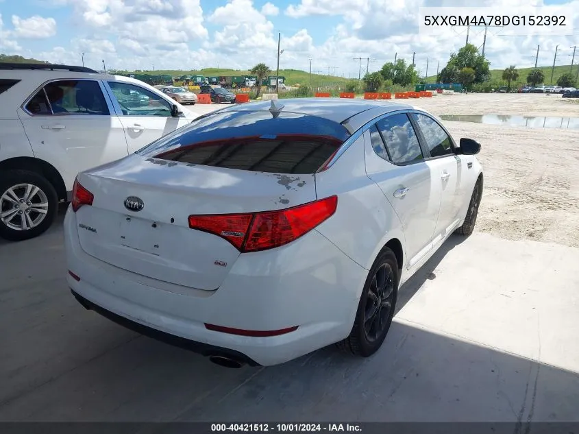 5XXGM4A78DG152392 2013 Kia Optima Lx