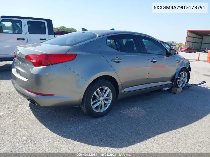 2013 Kia Optima Lx VIN: 5XXGM4A79DG178791 Lot: 40422064