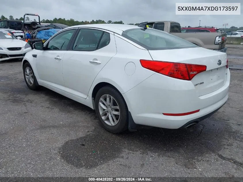 5XXGM4A7XDG173597 2013 Kia Optima Lx