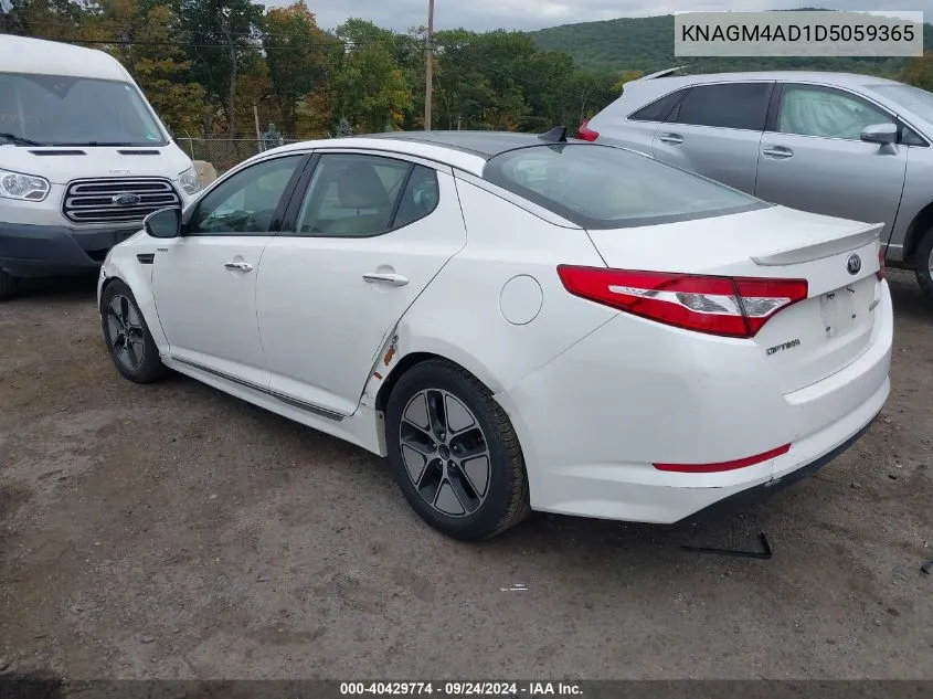 2013 Kia Optima Hybrid Ex VIN: KNAGM4AD1D5059365 Lot: 40429774