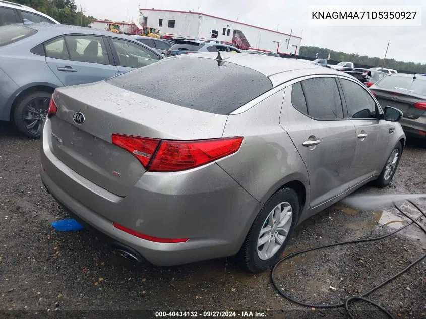 2013 Kia Optima Lx VIN: KNAGM4A71D5350927 Lot: 40434132