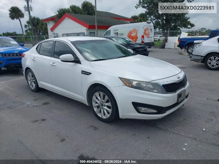 2013 Kia Optima Lx VIN: 5XXGM4A7XDG223981 Lot: 40434832