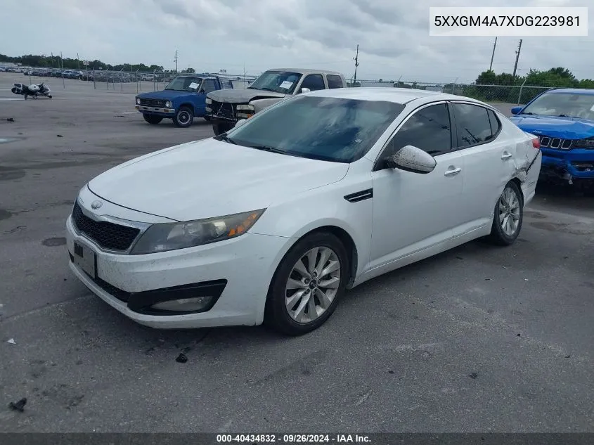 2013 Kia Optima Lx VIN: 5XXGM4A7XDG223981 Lot: 40434832