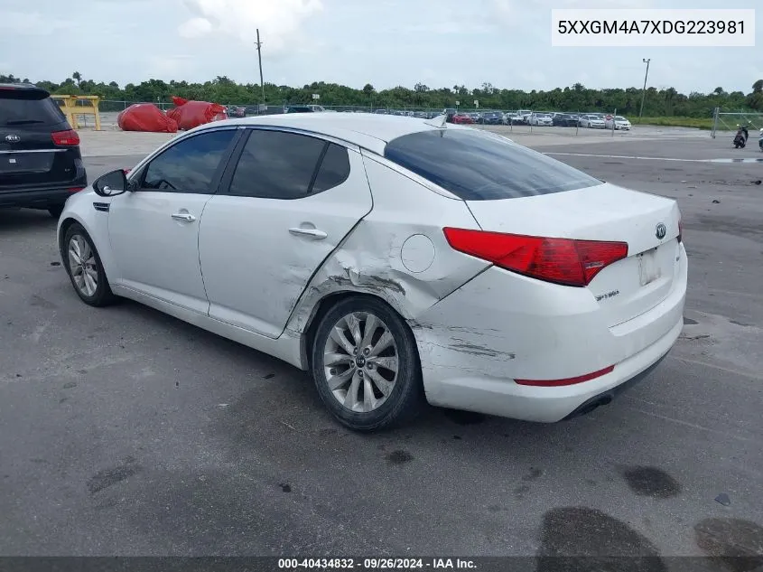 2013 Kia Optima Lx VIN: 5XXGM4A7XDG223981 Lot: 40434832