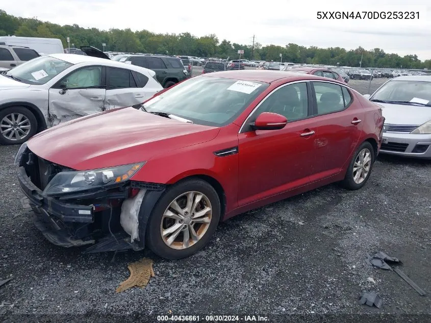 2013 Kia Optima Ex VIN: 5XXGN4A70DG253231 Lot: 40436661