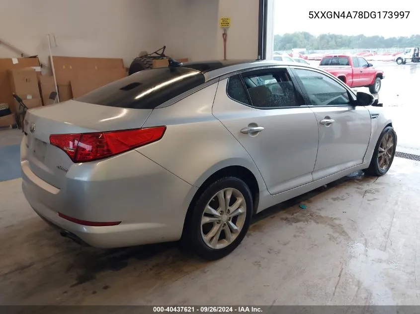 5XXGN4A78DG173997 2013 Kia Optima Ex