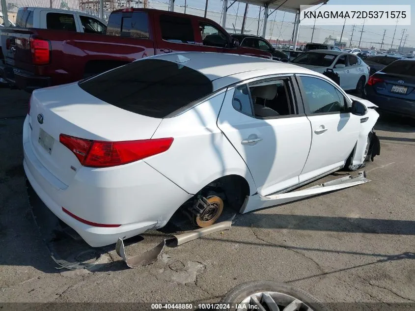 2013 Kia Optima Lx VIN: KNAGM4A72D5371575 Lot: 40448850