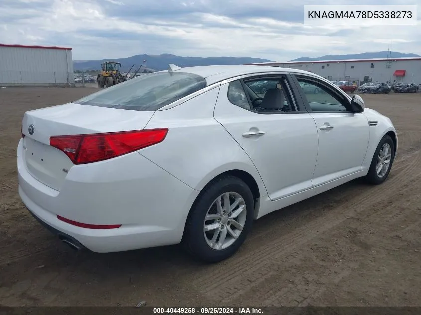 2013 Kia Optima Lx VIN: KNAGM4A78D5338273 Lot: 40449258