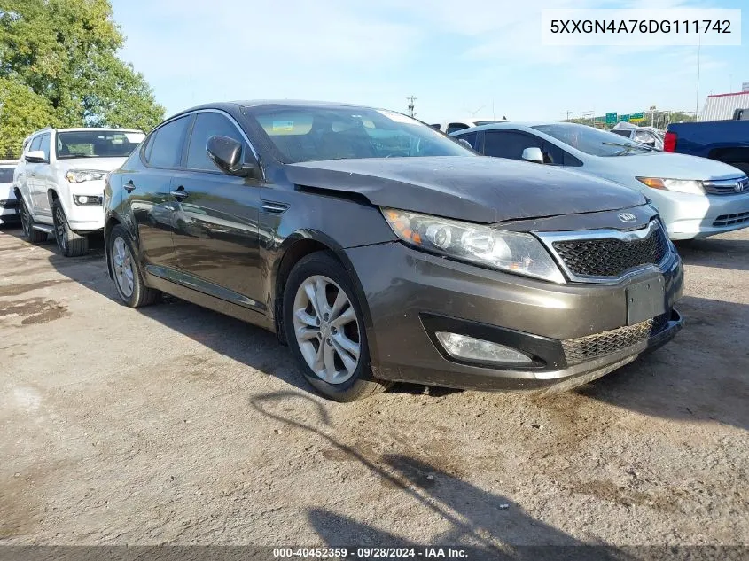 2013 Kia Optima Ex VIN: 5XXGN4A76DG111742 Lot: 40452359