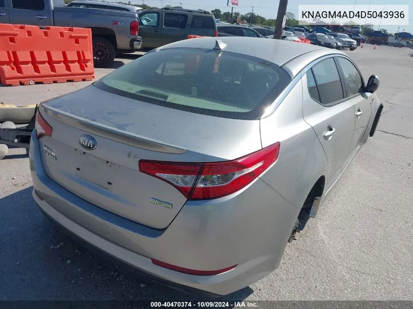 KNAGM4AD4D5043936 2013 Kia Optima Hybrid Lx