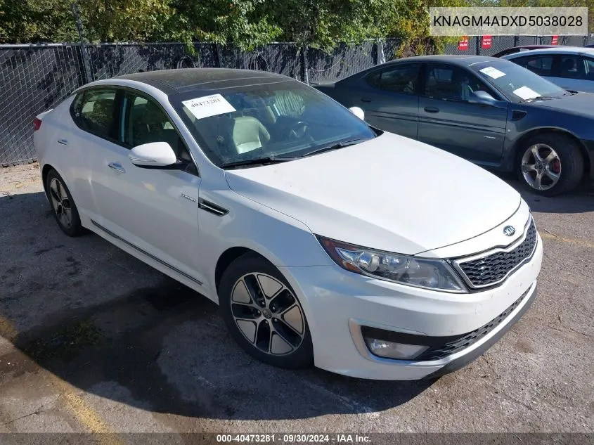 KNAGM4ADXD5038028 2013 Kia Optima Hybrid Ex