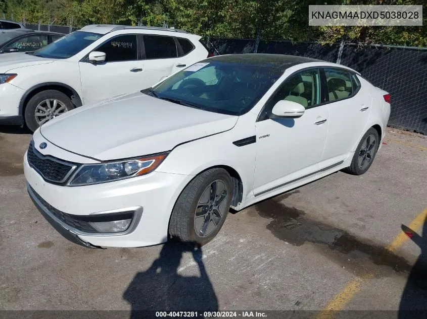 KNAGM4ADXD5038028 2013 Kia Optima Hybrid Ex