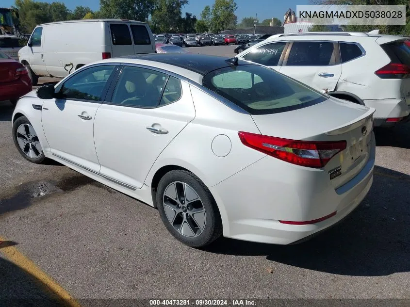 KNAGM4ADXD5038028 2013 Kia Optima Hybrid Ex